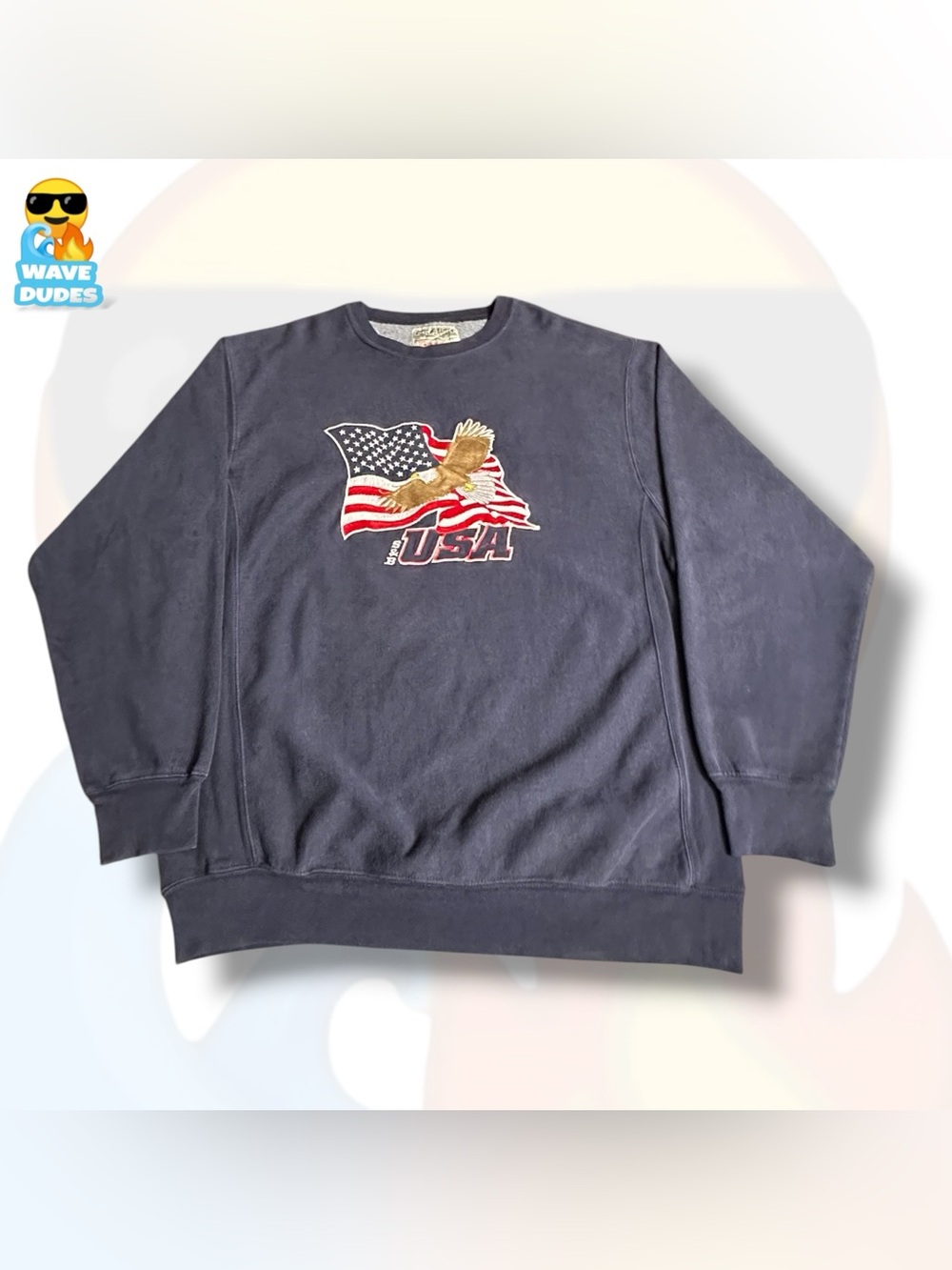 Men’s Steve & Barry’s USA Embroidered Crewneck Sweatshirt
